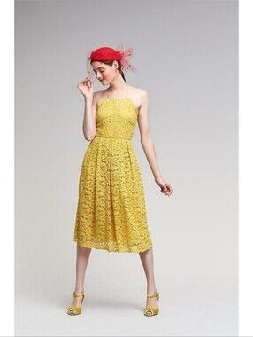 J.O.A Yellow Lace Dress